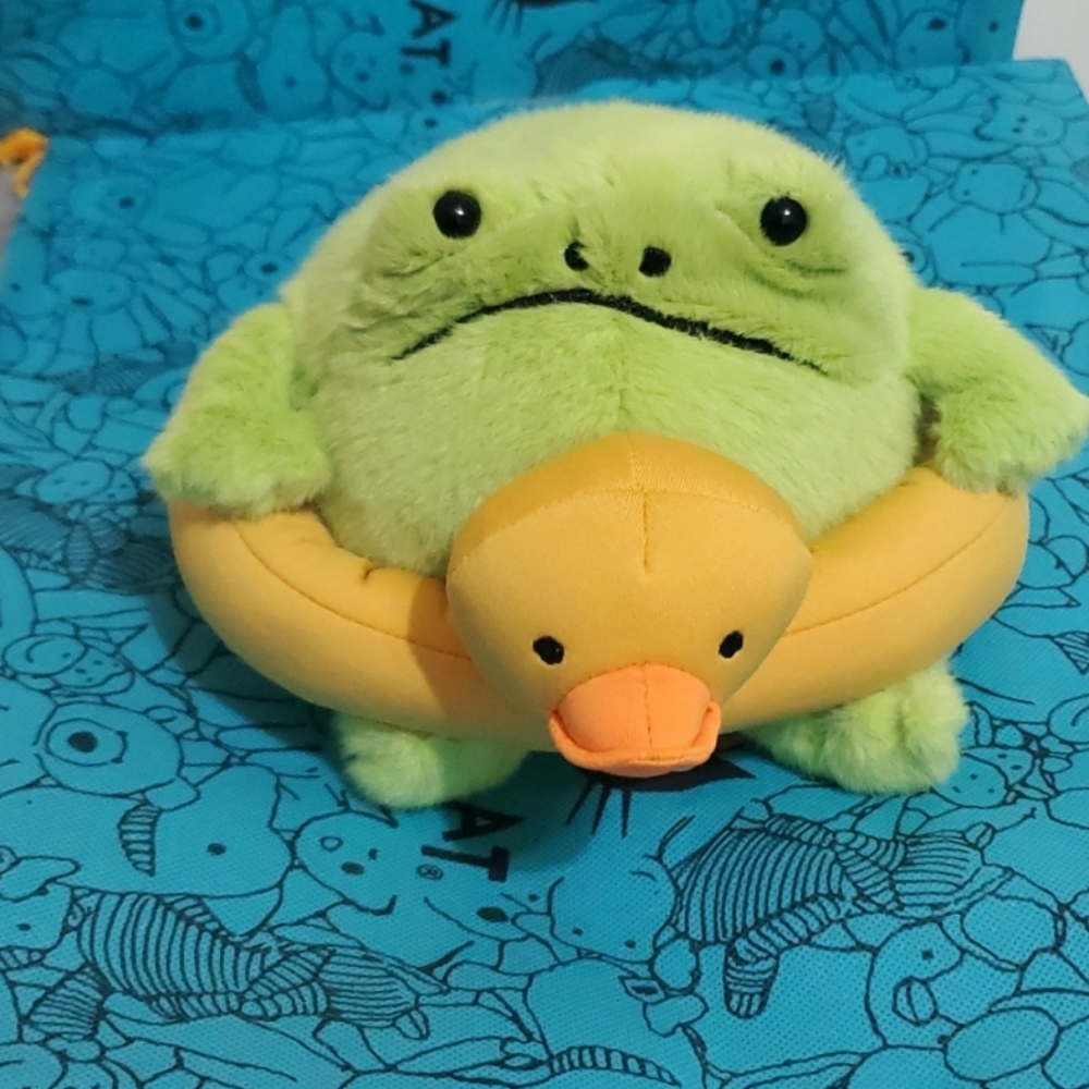 Jellycat I Am Ricky Rain Frog In A Rubber Ring